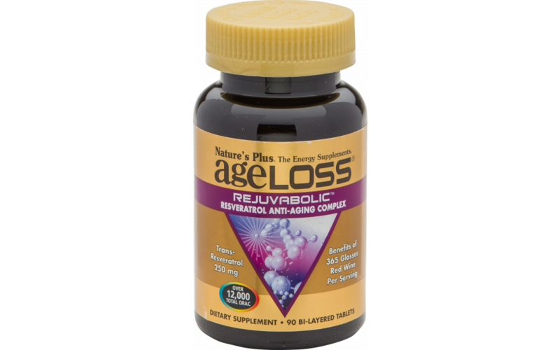 Natures Plus AgeLoss® REJUVABOLIC Resveratrol Anti-Aging Complex 90 Tabletten