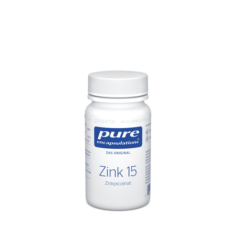 Pure Zink 15 mg Zinkpicolinat 60 Kapseln