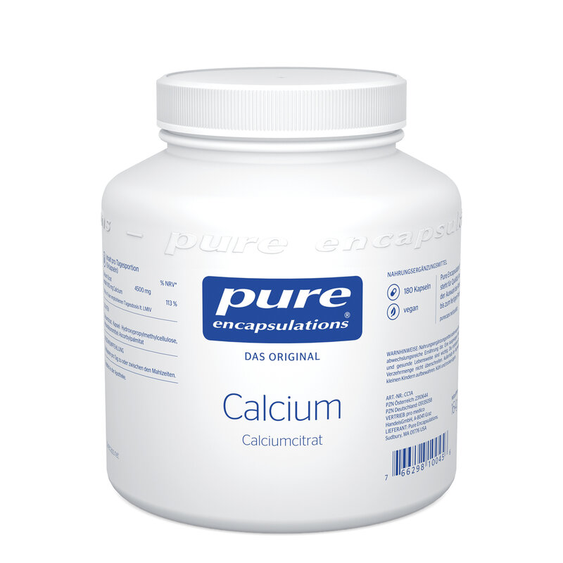 Pure Calcium (Calciumcitrat) 180 Kapseln