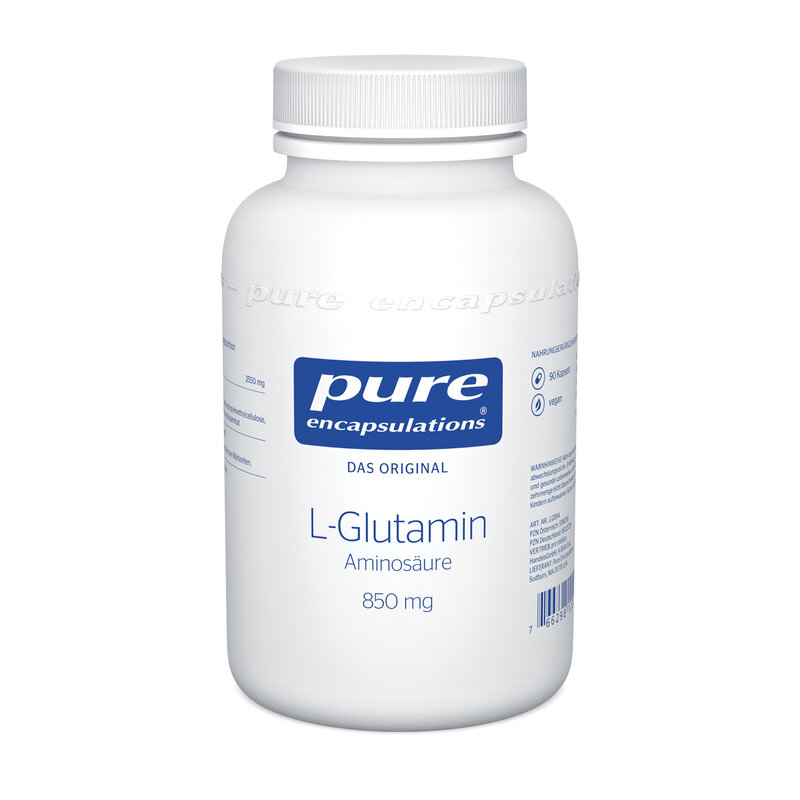 Pure L-Glutamin 850 mg 90 Kapseln