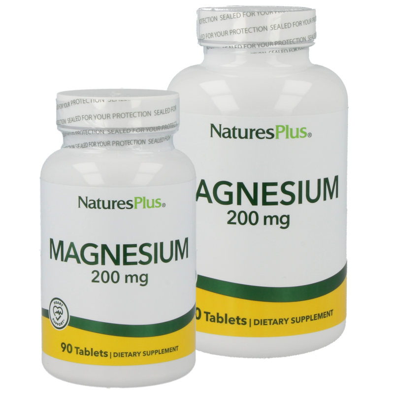 Natures Plus Magnesium 200 mg (Aminosäurechelat) Tabletten