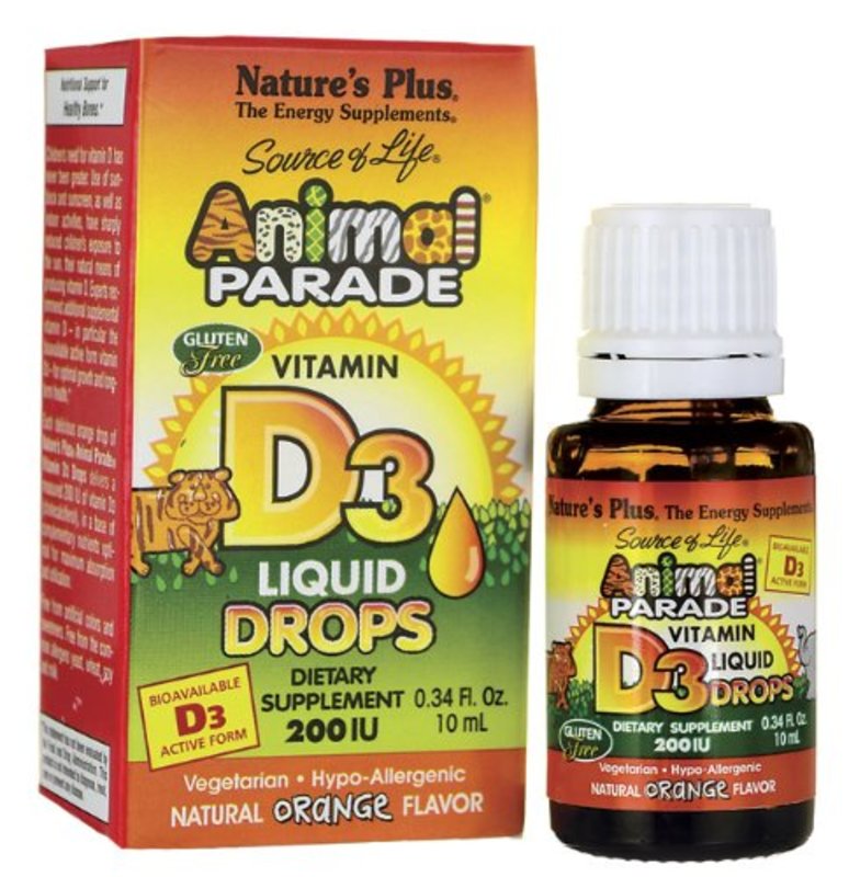 Natures Plus Animal Parade Vitamin D3 200 IE Tropfen 10ml