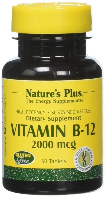 Natures Plus Vitamin B12 (Methylcobalamin) 2000 mcg 60 Tabletten