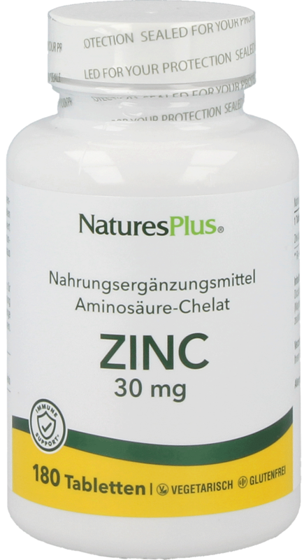 Natures Plus Zinc 30 mg 180 Tabletten