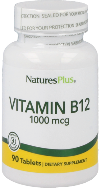 Natures Plus Vitamin B12 (Methycobalamin) 1000 mcg 90 Tabletten