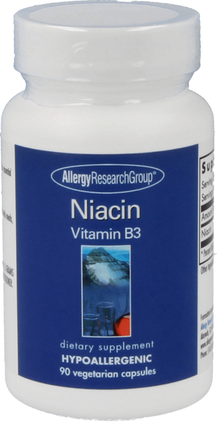 Allergy Research Group Niacin 250 mg 90 Kapseln