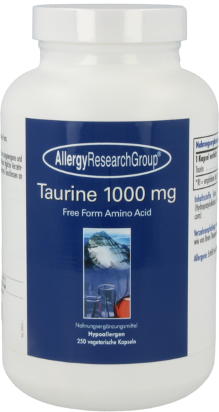 Allergy Research Group Taurine 1000mg 250 Kapseln