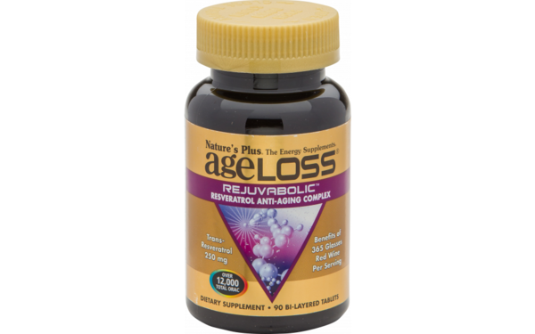 Natures Plus AgeLoss® REJUVABOLIC Resveratrol Anti-Aging Complex 90 Tabletten