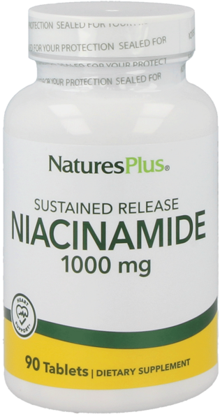Natures Plus Niacinamid (Vit. B3) 1000 mg 90 Tabletten