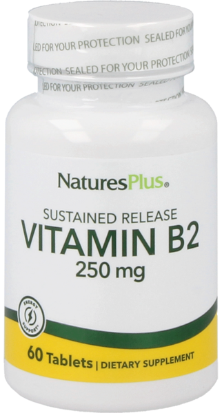 Natures Plus Vitamin B-2 (Riboflavin) 250mg 60 Tabletten