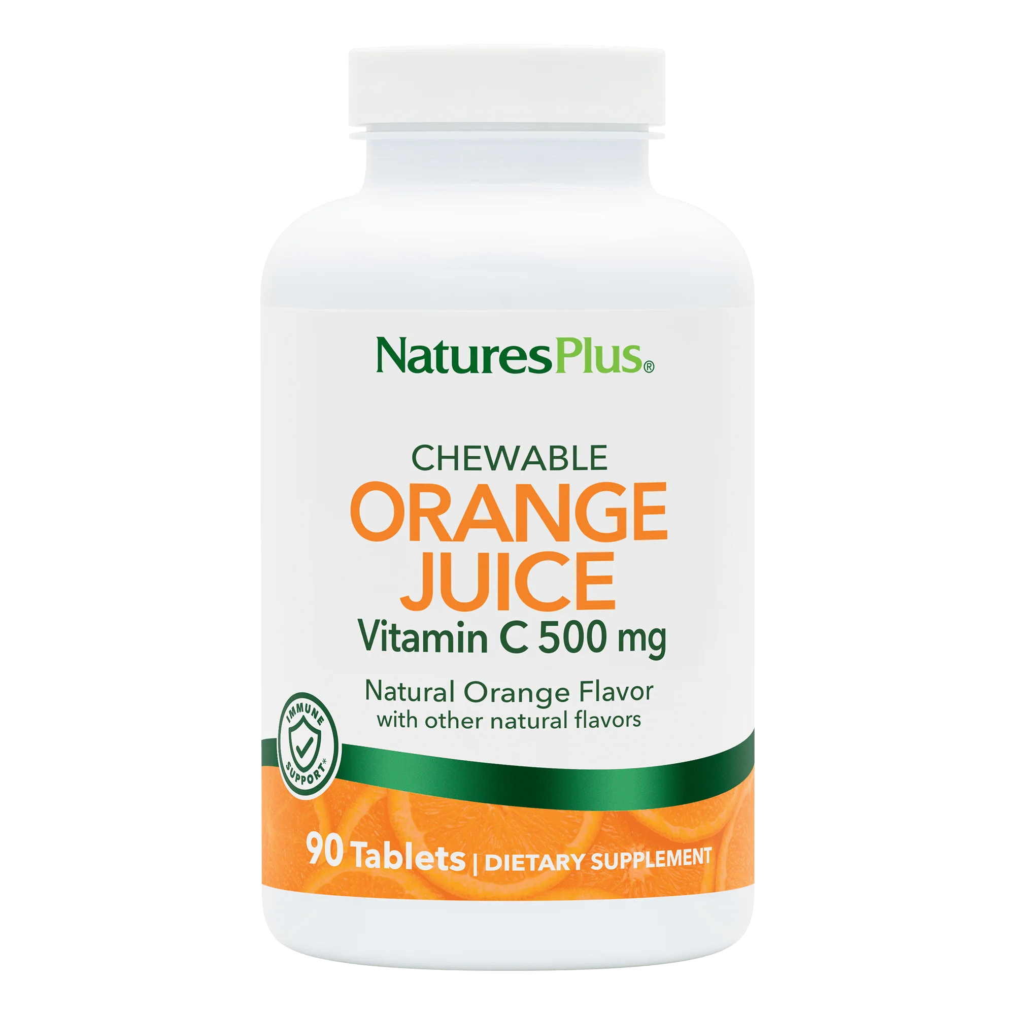 NaturesPlus Orange Juice 500 mg Vitamin C 90 Lutschtabletten
