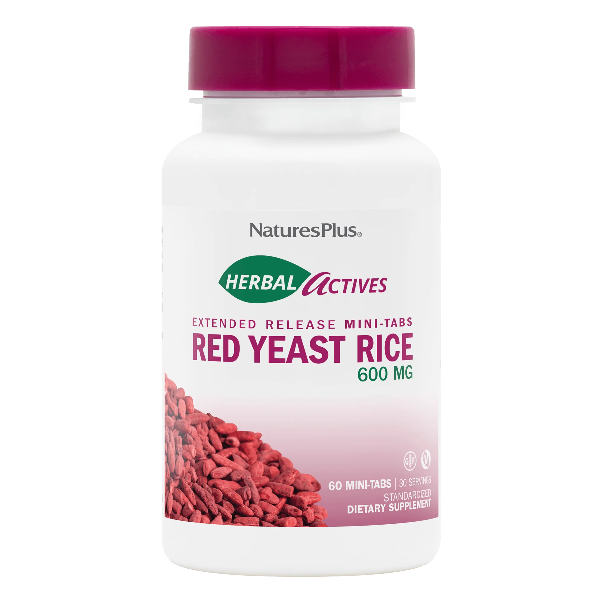 NaturesPlus Red Yeast Rice 600 mg - 30 Tablets