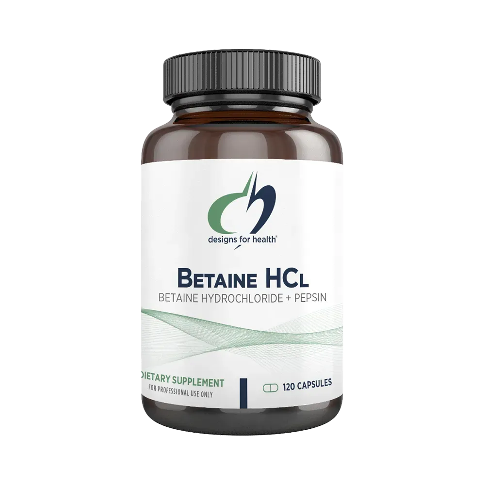 Designs for Health Betaine HCl - 120 capsules