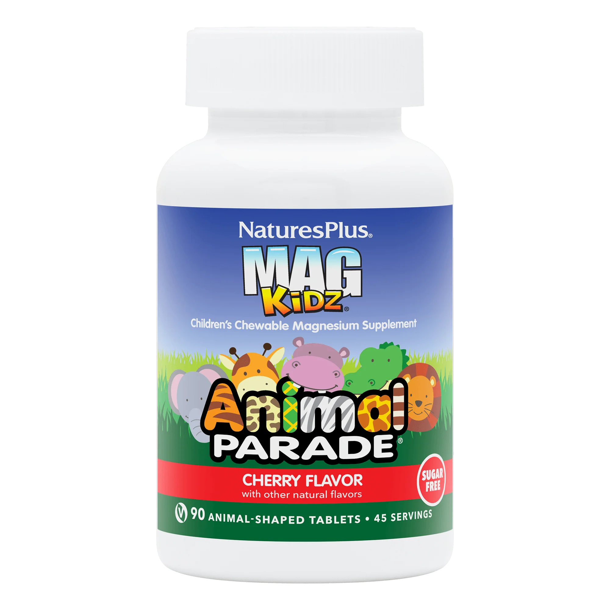 Natures Plus MAG Kidz 90 Lutschtabletten in Tierform