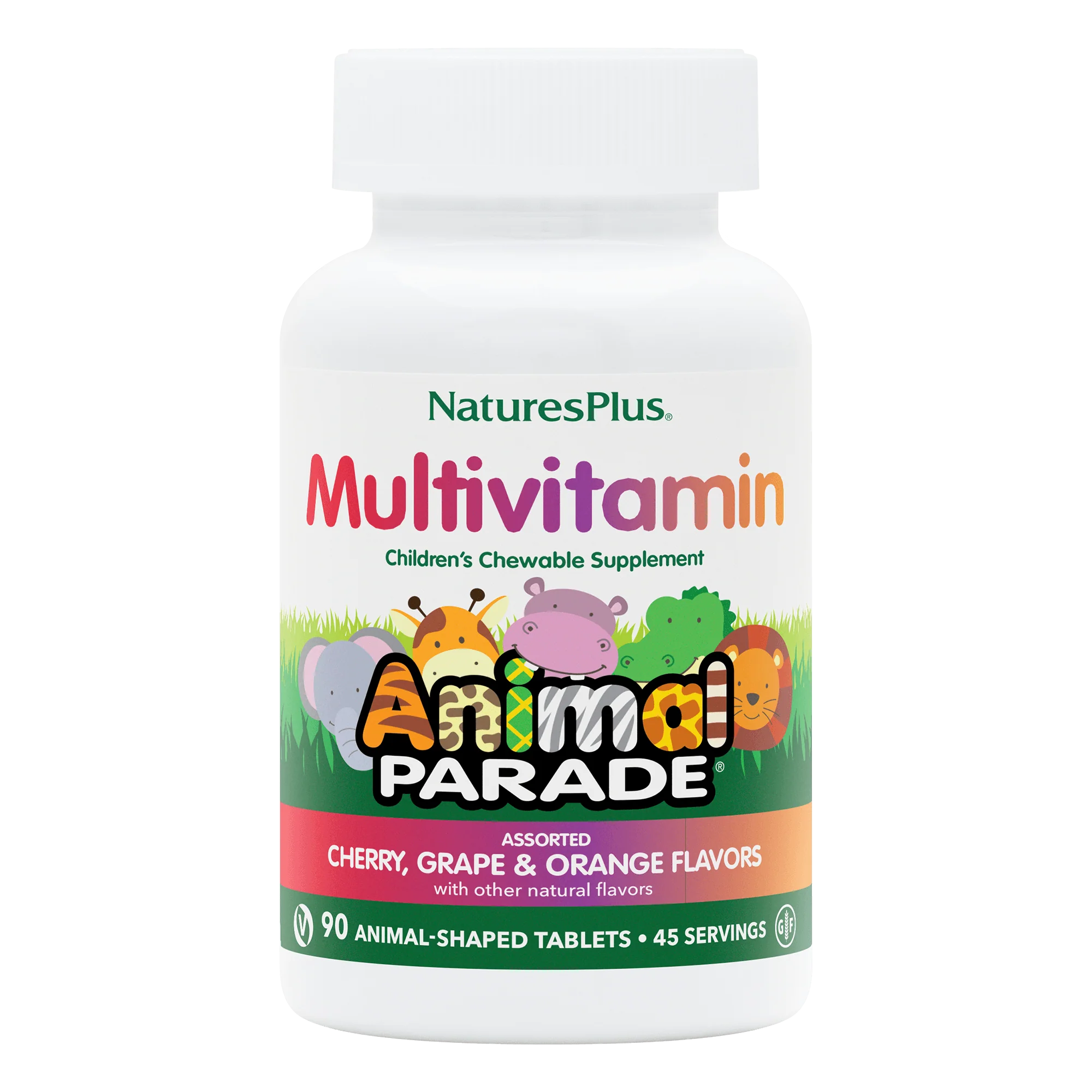 Natures Plus Animal Parade Assorted Multivitamin Fruchtmix Lutschtabletten