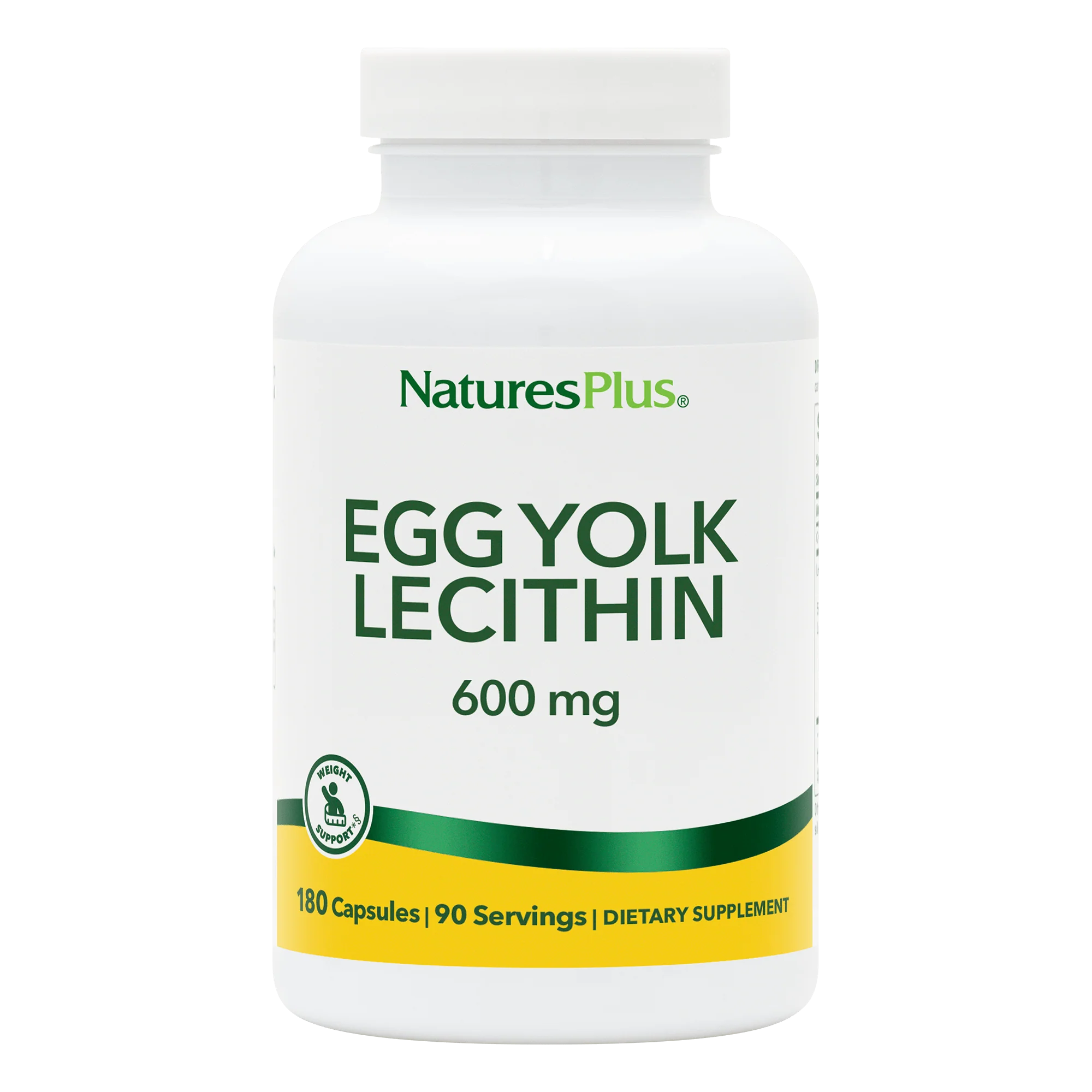 Natures Plus Egg Yolk Lecithin 600 mg 180 Kapseln