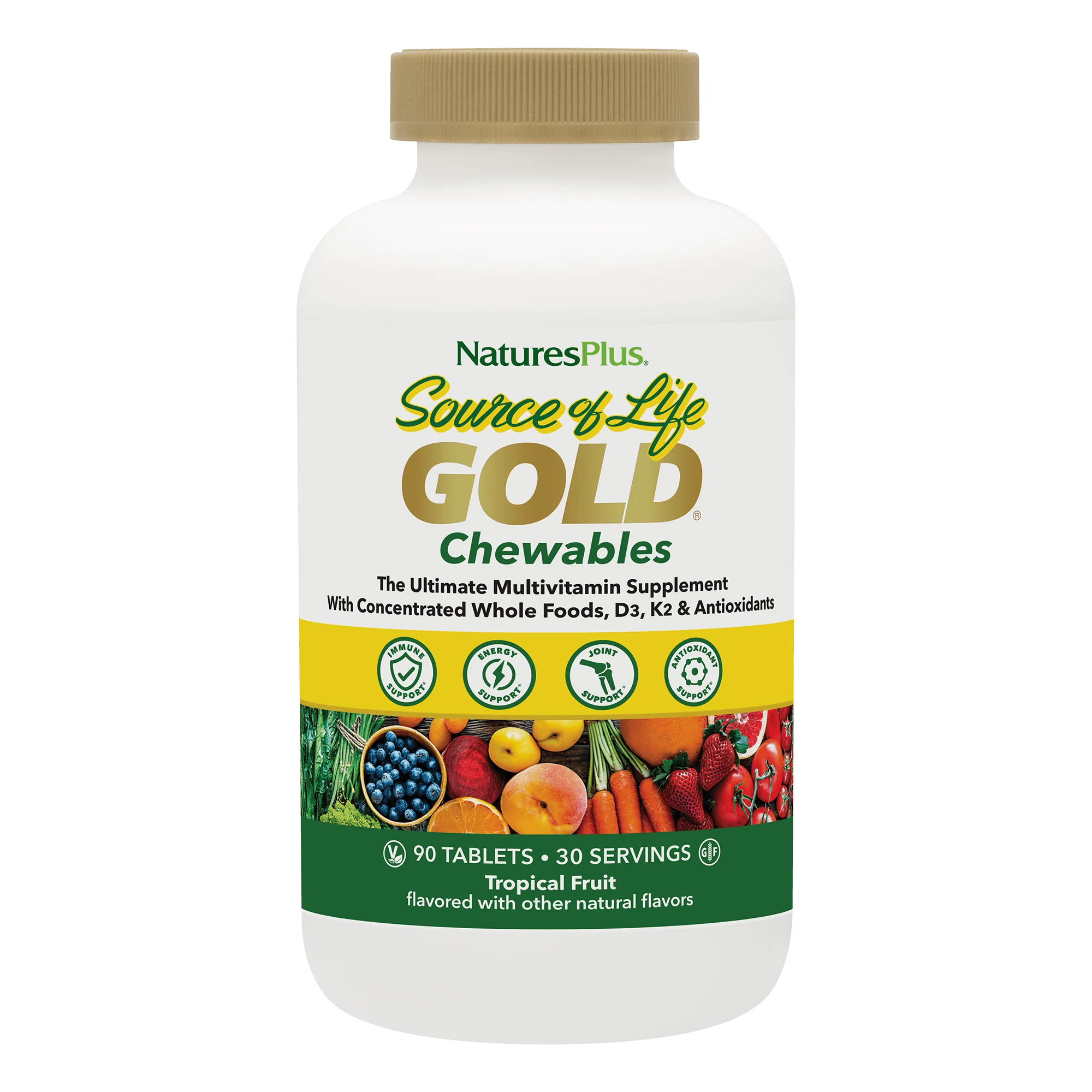 Natures Plus Source of Life® Gold 90 Chewables