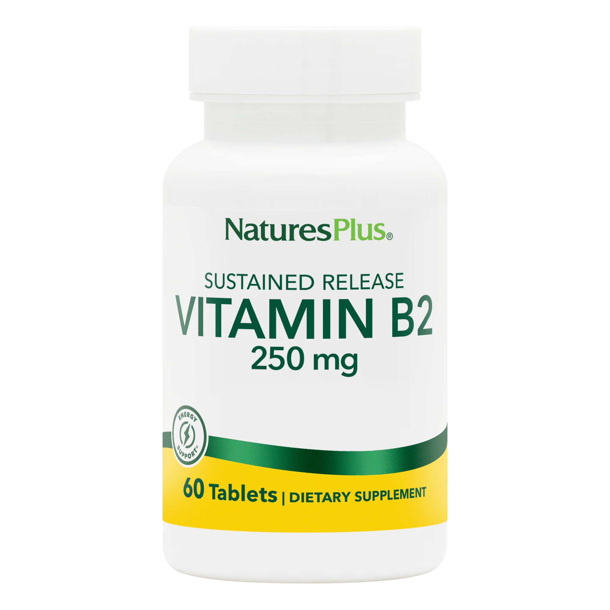 Natures Plus Vitamin B-2 (Riboflavin) 250mg 60 Tabletten