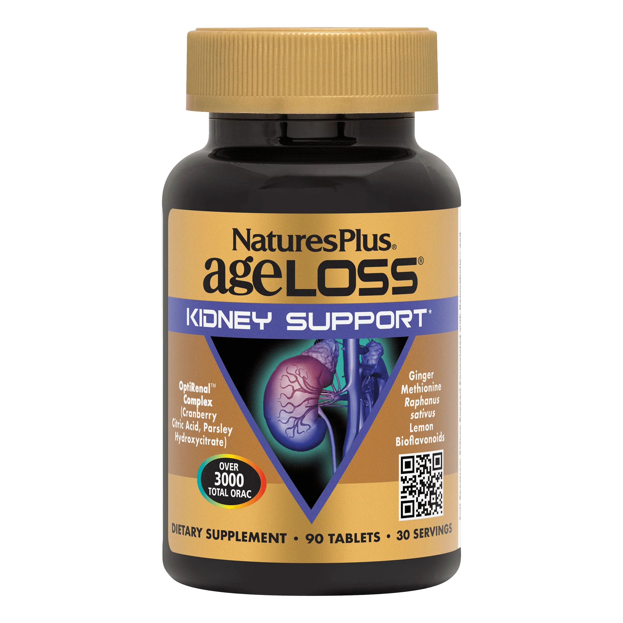 Natures Plus AgeLoss® KIDNEY SUPPORT 90 Tabletten