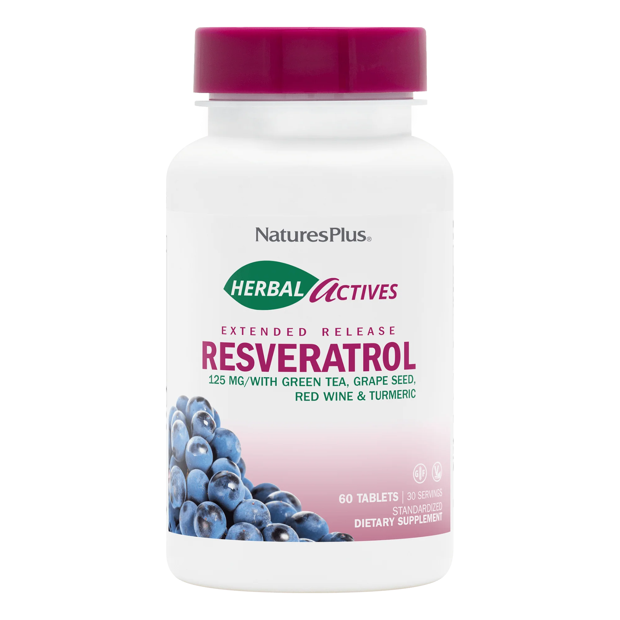 Natures Plus Resveratrol 125 mg Tabletten
